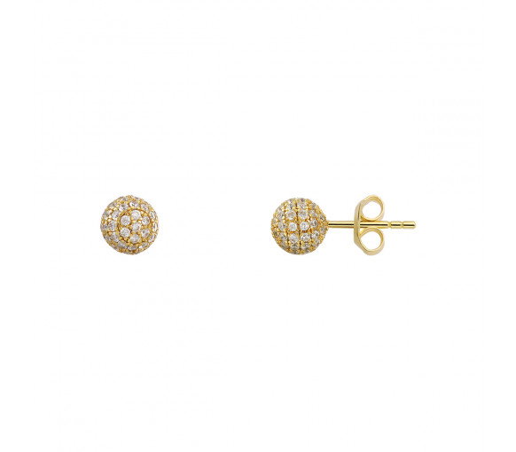 Luxoia - Xenox Classic Circle Gold Ohrstecker - XS6088G