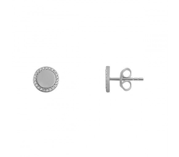 Luxoia - Xenox Classic Circle Silver Ohrringe - XS6090