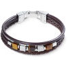 Luxoia - Coeur de Lion Steel Cubes Armband - 0921/30-1100