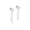 Luxoia - Coeur de Lion Statement Sparkling Spike Chain Ohrstecker - 1013/21-1700