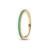 Luxoia - Pandora Anello Pavè Fascia Sottile Verde - 162999C03