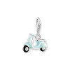 Luxoia - Thomas Sabo Charm-Anhänger Türkiser Motorroller Silber - 1937-041-7