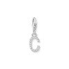Luxoia - Thomas Sabo Charm-Anhänger Buchstabe C mit Weissen Steinen Silber - 1943-051-14
