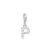 Luxoia - Thomas Sabo Charm-Anhänger Buchstabe P mit Weissen Steinen Silber - 1953-051-14