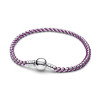 Luxoia - Pandora Bracciale Intreccio Tessuto Viola - 593816C03