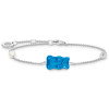 Luxoia - Thomas Sabo Armband mit blauem Goldbären Perle und Stein Silber - A2151-052-1-L19V