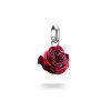 Luxoia - Thomas Sabo Charm-Anhänger Rosenblüte rot Connect Silber - CC1263-007-10
