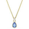 Luxoia - Swarovski Chroma Halskette Tropfenschliff Blau 18K goldbeschichtet - 5757786