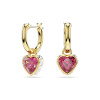 Luxoia - Swarovski Chroma Drop Ohrhänger Herz Rot Goldlegierungsschicht - 5684760