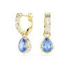 Luxoia - Swarovski Orecchini pendenti Chroma Taglio Pear Blu Finitura oro 18K - 5757815