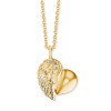 Luxoia - Engelsrufer Halskette Herzflügel Gold - ERN-LILHEARTWING25-G
