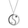 Luxoia - Engelsrufer Halskette mit Anhänger Yin Yang Balance - ERN-YIYABAL-39-ZI