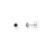 Luxoia - Thomas Sabo Ohrstecker Vintage mit schwarzem Stein Silber - H2311-643-11