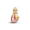 Luxoia - Pandora Rosafarbener Teilbarer Mutter & Tochter Charm - 763766C01