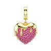 Luxoia - Swarovski Charm Idyllia Taille ronde Cœur Rose Placage de ton or - 5742953