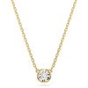 Luxoia - Swarovski Imber Halskette Rundschliff Weiss Goldlegierungsschicht - 5684511