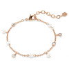Luxoia - Swarovski Braccialetto Imber Crystal Pearl Taglio Round Bianco Finitura oro rosa 18K - 5754243