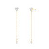 Luxoia - Rosefield Heart Long Ohrstecker - JEHLG-J1277