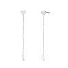 Luxoia - Rosefield Heart Long Ohrstecker - JEHLS-J1321