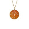 Luxoia - Fossil Zodiac Aries Halskette - JF04838710