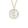 Luxoia - Fossil Zodiac Gemini Halskette - JF04840710
