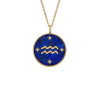 Luxoia - Fossil Zodiac Aquarius Necklace - JF04849710