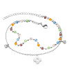 Luxoia - Julie Julsen Flower Colour Beads Fusskette - JJAC31058S