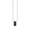Luxoia - Thomas Sabo Halskette und Anhänger in Ringform mit schwarzen Steinen Silber geschwärzt - KE2278-643-11-L45V