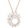 Luxoia - Swarovski Mesmera Necklace Marquise cut White 18K rose gold finish - 5764188