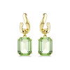 Luxoia - Swarovski Orecchini pendenti Millenia Taglio ottagonale Verdi Finitura oro 18K - 5756151