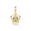 Luxoia - Swarovski Minions Crown Charm Mixed cuts Multicolored Gold tone plated - 5753019