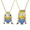 Luxoia - Swarovski Minions James and Henry Necklace Set Pavé Multicolored Gold tone plated - 5751614