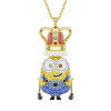 Luxoia - Swarovski Minions King Bob Necklace Pavé Multicolored Gold tone plated - 5743385