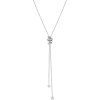 Luxoia - Ania Haie Silver Twisted Rope Lariat Halskette - N072-07H
