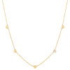 Luxoia - Ania Haie Gold Pavé Puffed Heart Station Halskette - N074-05G