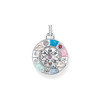 Luxoia - Thomas Sabo Anhänger Glücksrad mit kosmischen Symbolen Silber - PE962-340-7