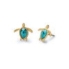 Luxoia - Paul Hewitt Turtle Ohrring Aquamarine Gold - PH-JE-1583