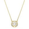 Luxoia - Swarovski Collier Una Angelic Tailles variées Blanc Doré à l’or 18 carats - 5758061