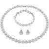 Luxoia - Swarovski Una Angelic Set Rundschliff Weiss Rhodiniert - 5367853