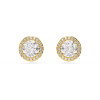 Luxoia - Swarovski Una Angelic Ohrstecker Rundschliff Goldfarben Goldlegierungsschicht - 5686637