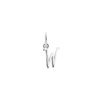 Luxoia - Xenox W Letter Italic Charm - XS10452W/W